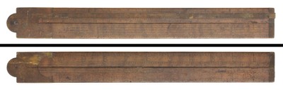 S.A. Jones & Company, Hartford, Connecticut: Two-Foot, Two-Fold Folding Rule