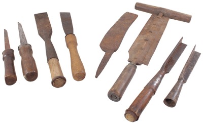 Assorted Makers: Lot Of Early Types Edge Tool