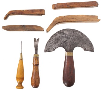 Rose, West Philadelphia, Pennsylvania: Half Moon Leather Knife