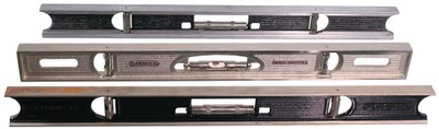 Stanley Rule & Level: Three Clean Metallic Spirit Levels