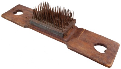 Unmarked: Early Flax Combing "Hetchel"