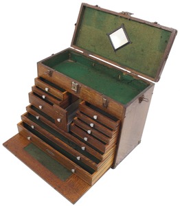 H. Gerstner & Sons, Dayton, Ohio: Clean & Usable Oak Tool Chest