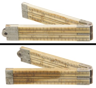 STANLEY (Unmarked), No. 92: One Foot, Four Fold Folding Rule