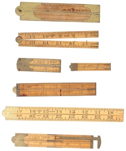 Stanley Rule & Level: Seven Extra Clean B'wood Folding Rules