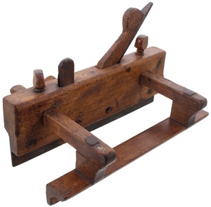 F. Nicholson, Wrentham, Massachusetts: Early Yellow Birch Plow Plane