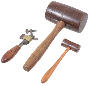 Assorted Makers: Two Lignum Vitae Head Mallets
