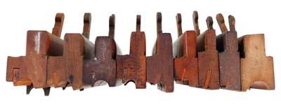 Assorted Makers: Stepped Set Of Eight Bead Molding Plane