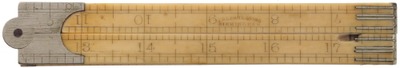 J. Rabone & Sons, Birmingham, England: Ivory Four Fold Folding Rule