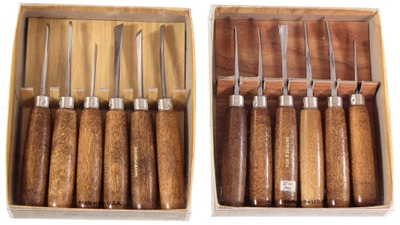 George & Son, Portland, Oregon: Two Sets Of Small Size Carving Tools