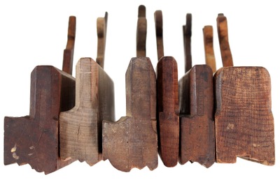 Assorted Makers: Six Early Type Molding Plane
