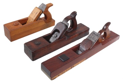 Unmarked: Three Razee Type Bench Planes