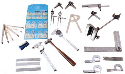 Assorted Makers: Lot Of Clean & Usabl Machinists' Tools