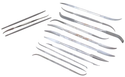 F. Dick, Deizisau, Germany: Set Of 14 Unused Rifflers