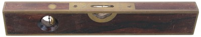 Stratton Brothers, Greenfield, Massachusetts, No. 10: Early Patent R'wood Brass Bound Level
