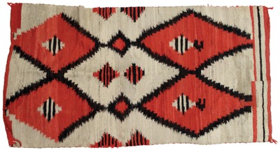 Unmarked: Early Navajo Pattern Throw Rug
