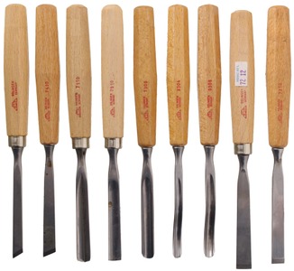 Siegmund Teresiak Kunststoffbau KST, Solingen, Germany: Set Of Nine Unused Carving Tools