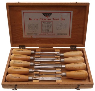 Millers Falls Company, Millers Falls, Massachusetts, No. 109: Boxed Set Of Carving Tools