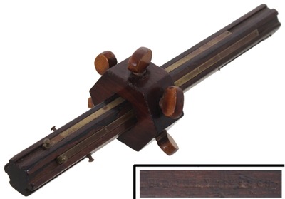 Brown & Berry, Capron, Illinois: Rare 6 Stem Marking Gauge