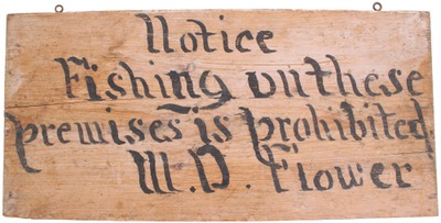 Unmarked: Early Hand Painted Sign