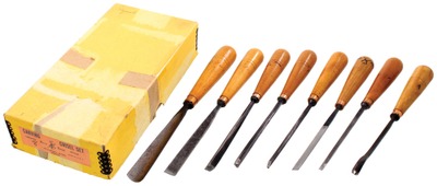 Buck Brothers, Millbury, Massachusetts: Unused Set Of Eight Carving Tools