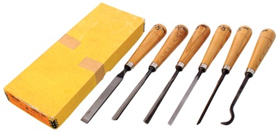 Buck Brothers, Millbury, Massachusetts: Unused Set Of Six Carving Tools