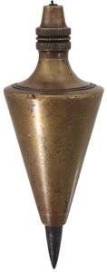 Unmarked: Fancy Turned Brass Plumb Bob