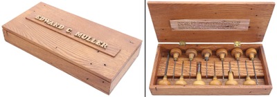 E.C. Muller, New York, New York: Boxed Set Of 12 Engraving Tools