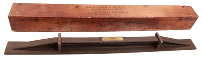 John T. Noye, Buffalo, New York: Classic Cast Iron Millwright's Level