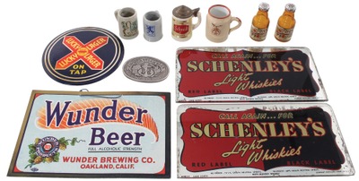 Assorted Makers: Lot Of Brewery & Spirits Advrtising