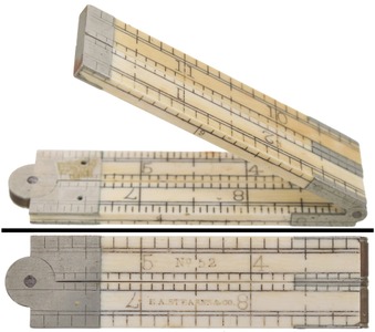 E.A. Stearns & Company, No. 52: One-Foot, Four-Fold Folding Rule