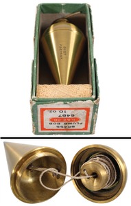 Keuffel & Esser Company, New York, New York, No. 6487: Internal Reel Plumb Bob
