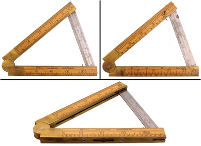 Chapin-Stephens Company, Pine Meadow, Connecticut, No. 036: Patent Inclinometer Folding Rule