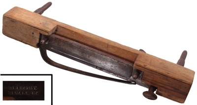 J. English, Newark, New Jersey: Early Bench Mount Leather Skiver