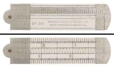 Stanley Rule & Level, No. 38: One-Foot/Six-Inch Folding Rule