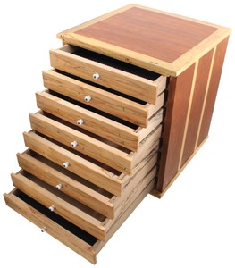 Unmarked: Spalted Maple & Walnut Storage Cabin
