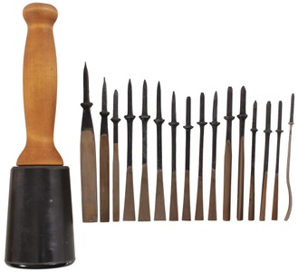 Henry Taylor, Acorn Works, Sheffield, England: Lot Of 15 Unused Unhafted Carving Tools