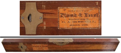 G.A. Bushnell, Sprague, Connecticut: Early Laminated Plumb & Level
