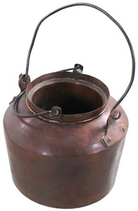Unmarked: Early Heavy Copper Glue Pot