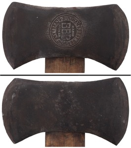 W.W. Bingham Company, Cleveland, Ohio: "B.B.B." Marked Double Bit Axe