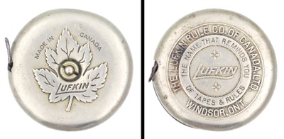 Lufkin Rule Company, Windsor, Ontario, Canada: Rare Lufkin Advert. Tape Measure
