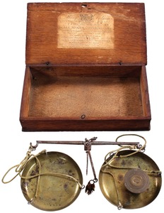 Mary DeGrave, London, England: Early Brass Balance Scale