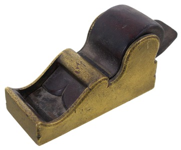 Unmarked: Cast Brass Bullnose Rabbet Plane