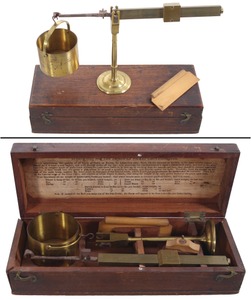 Watkins & Hill, London, England: "Pocket Chondrometer Grain Scale