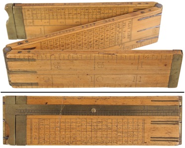 Alex. Mathieson & Sons, Glasgow, Scotland: Rare "Iron Monger's" Folding Rule