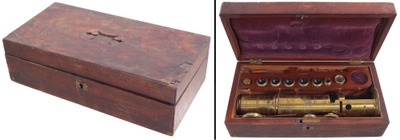 Unmarked: Early Type Brass Microscope