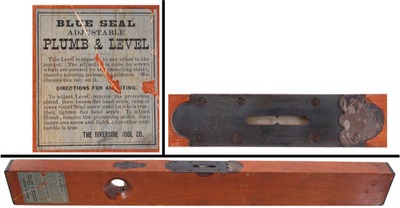 Riverside Tool Company, New York, New York: "The Blue Seal" Plumb & Level