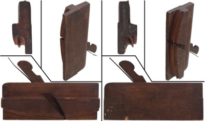 R. Harron, New York, New York: Matched Pr. Of Curve Bead Molding Plane