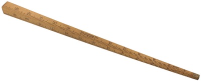 J. Rabone & Sons, Birmingham, England: Most Unus. 4 Side Tapered B'wood Rule