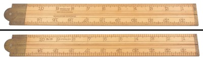 Stanley Rule & Level, No. 18: Two Foot, Two Fold Folding Rule