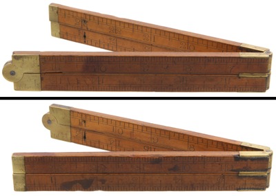S. Jaggers, Maker, Newark, New Jersey: Two-Foot, Four-Fold Folding Rule